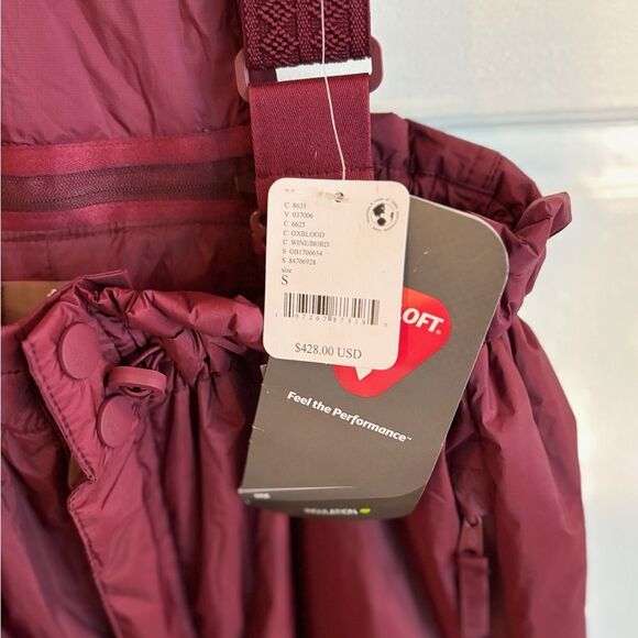 NWT free people movement dew point ski pants overalls maroon oxblood wine - Picture 7 of 9